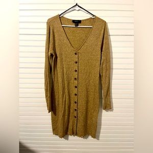Tan Button Down Dress